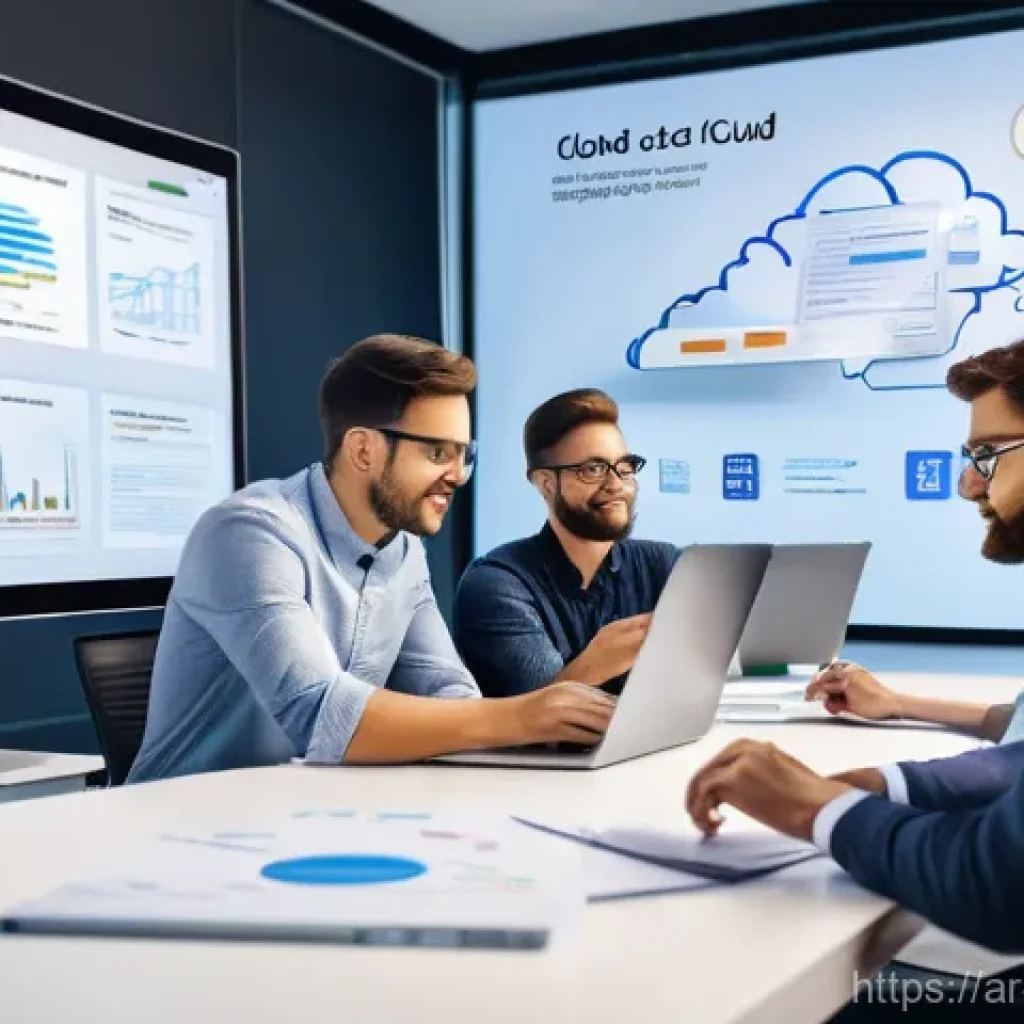 클라우드 컴퓨팅 연봉 협상 전략 - **Prompt 1: Cloud Architecture & Innovation**
    A vibrant, professional scene depicting a diverse ...