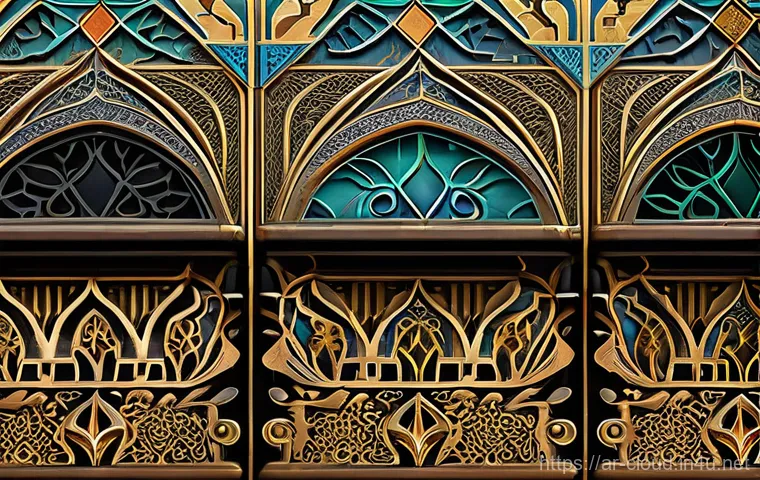 클라우드 기반 데이터 분석 사례 - Here are three detailed image generation prompts in English, designed to reflect Arabic culture and ...