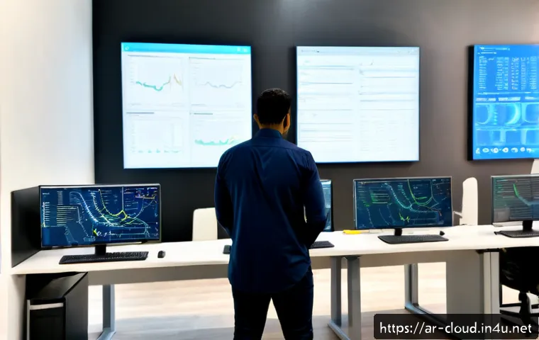 클라우드 기반 DevOps 실무 사례 - Photorealistic cloud-based DevOps team in a modern Gulf-region technology office, Arab software engi...